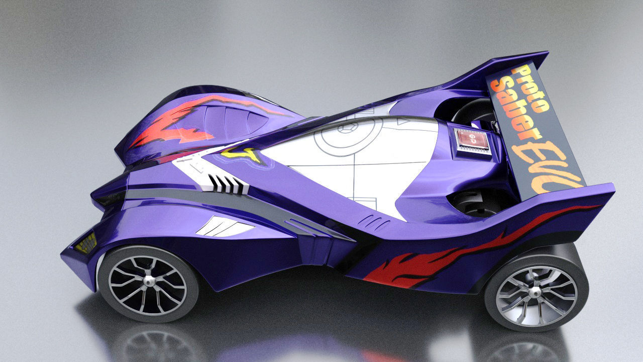 minicar toy 3D model_1