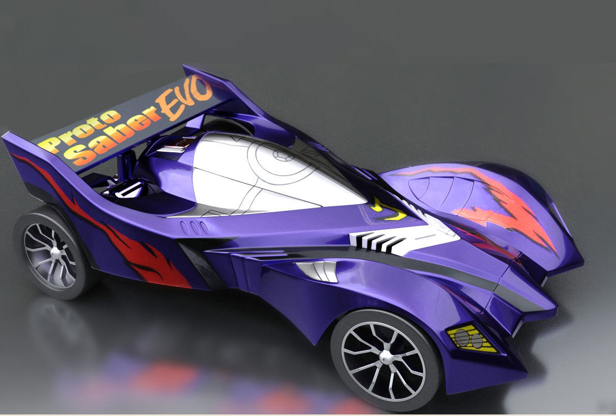 minicar toy 3D model_2