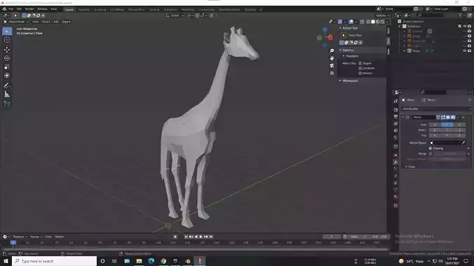 Low-Poly Girrafe giraffe