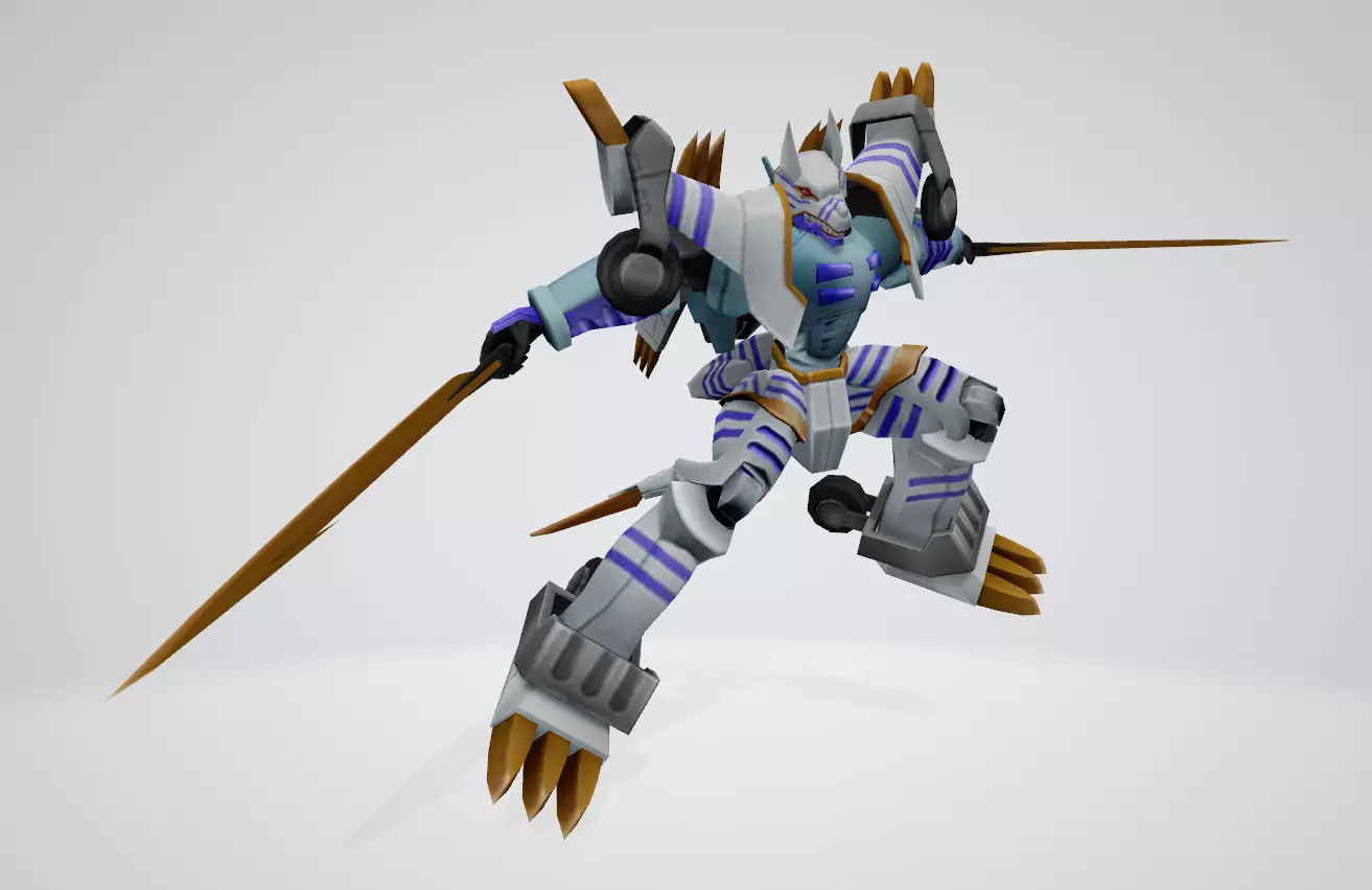 AncientGarurumon robot 3D print model_0