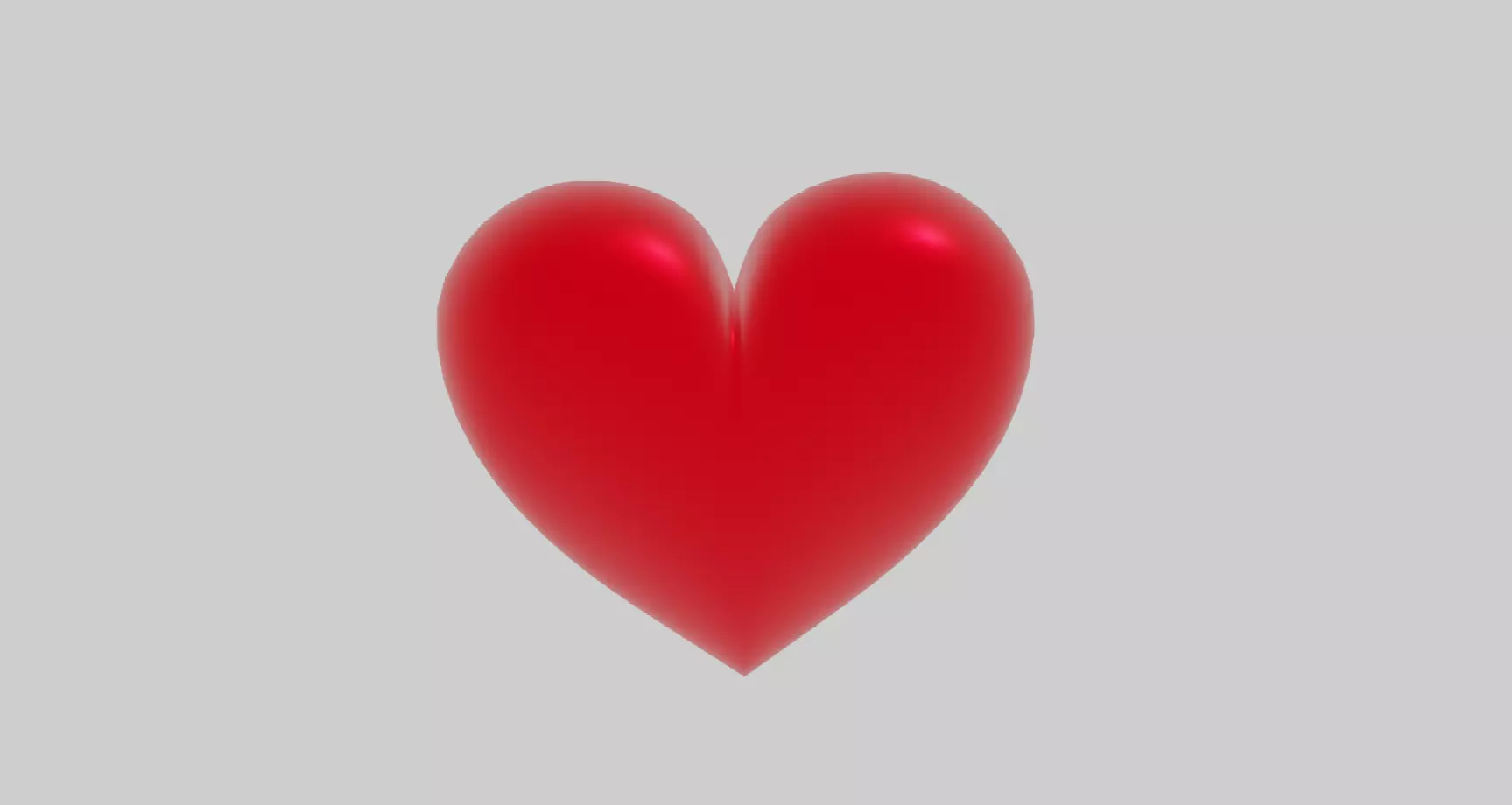 Heart Valentine Low-poly 3D model_0