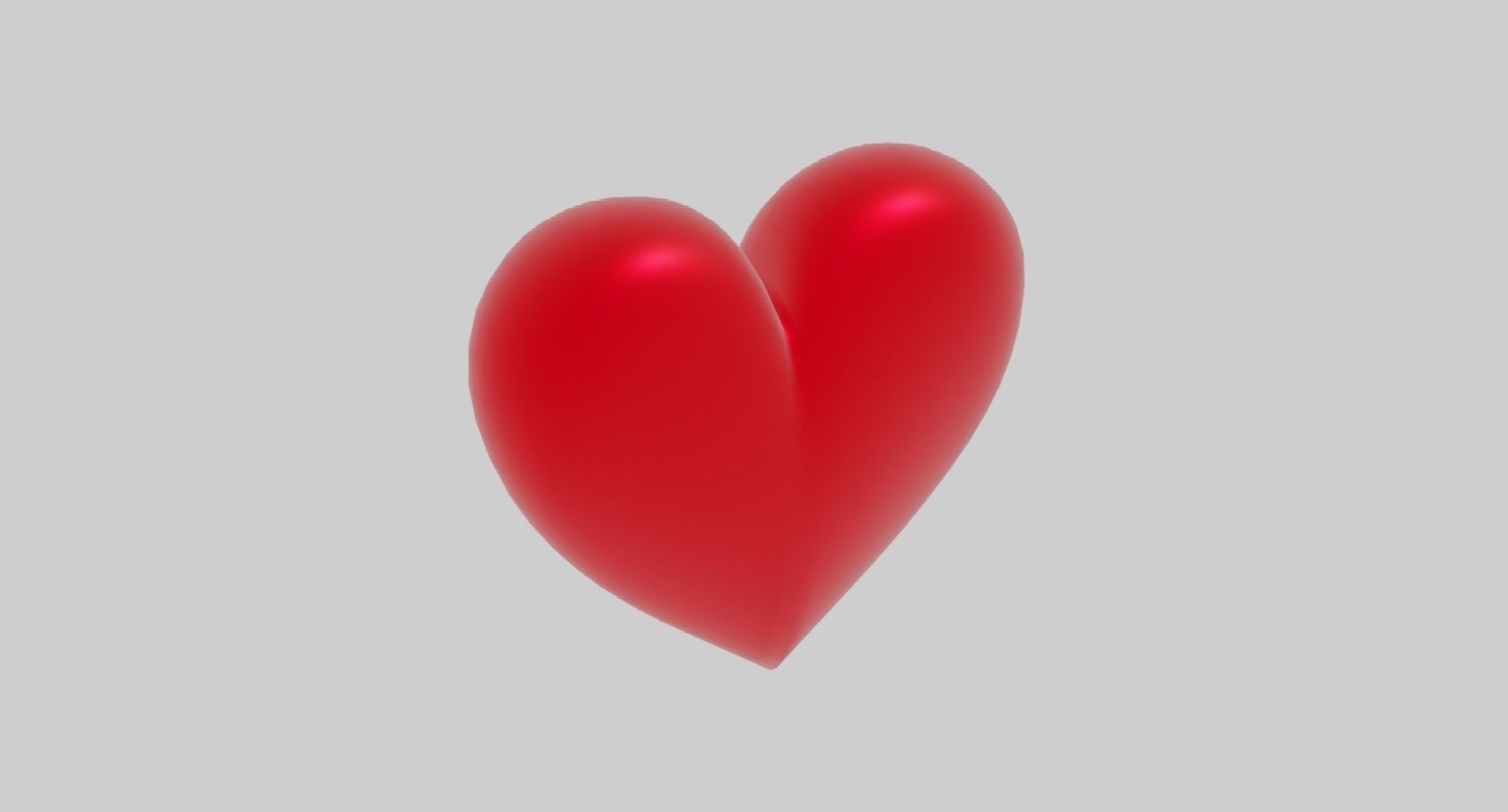 Heart Valentine Low-poly 3D model_1