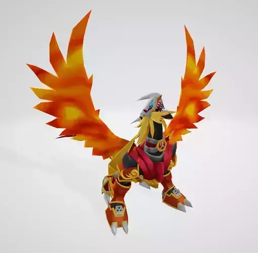 AncientGreymon dragon with wings