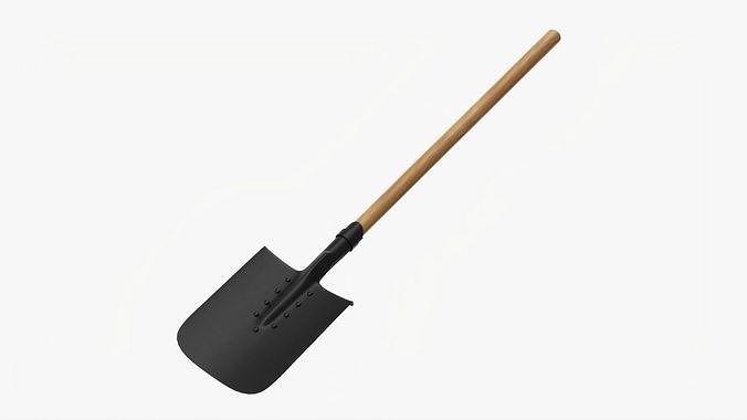 Shovel gardening 03 3D model