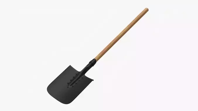 Shovel gardening 03 3D model