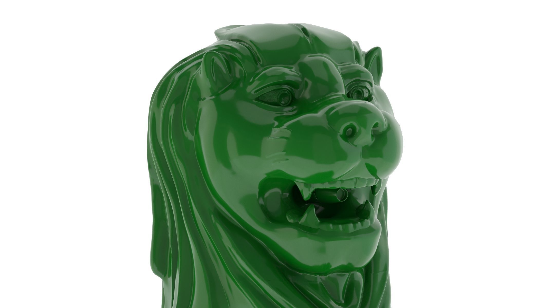 Merlion Statue 3D Print 3D print model_8