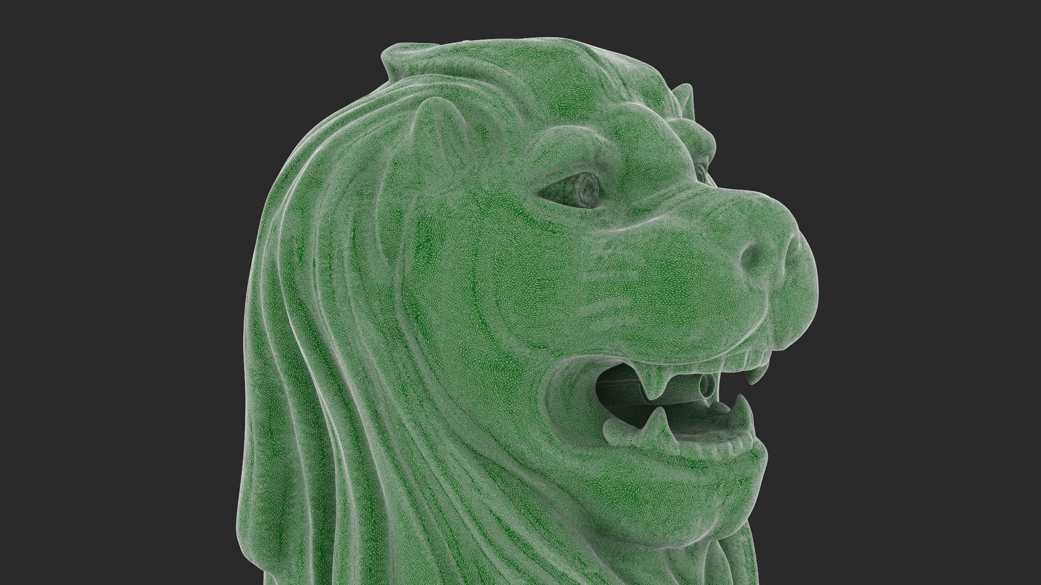 Merlion Statue 3D Print 3D print model_18