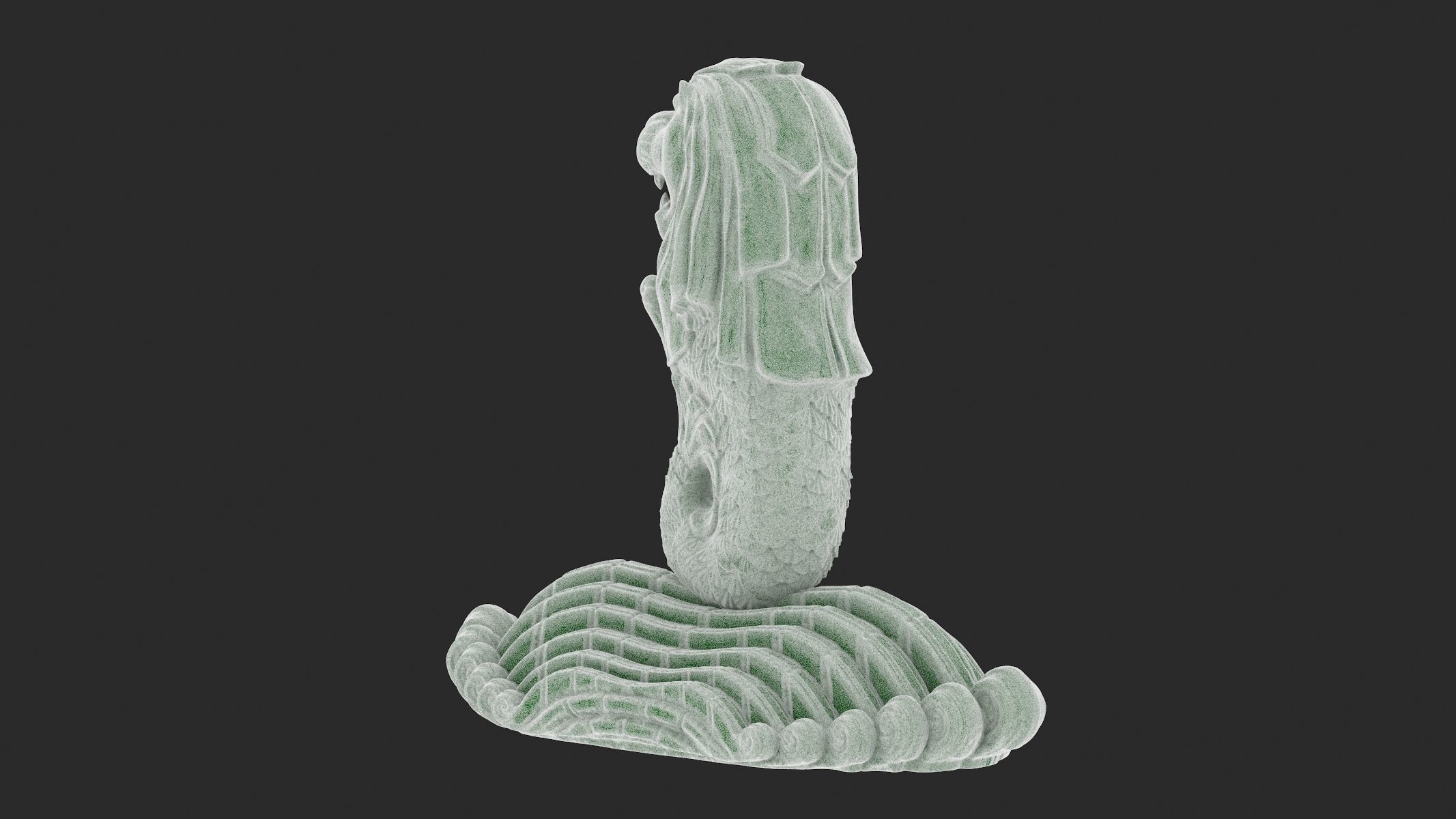 Merlion Statue 3D Print 3D print model_12