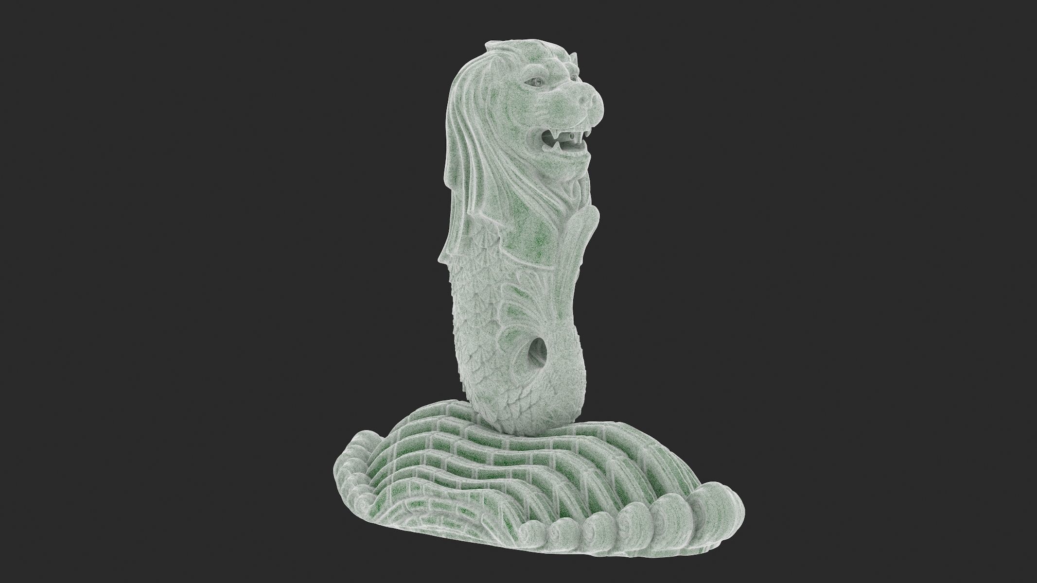 Merlion Statue 3D Print 3D print model_14