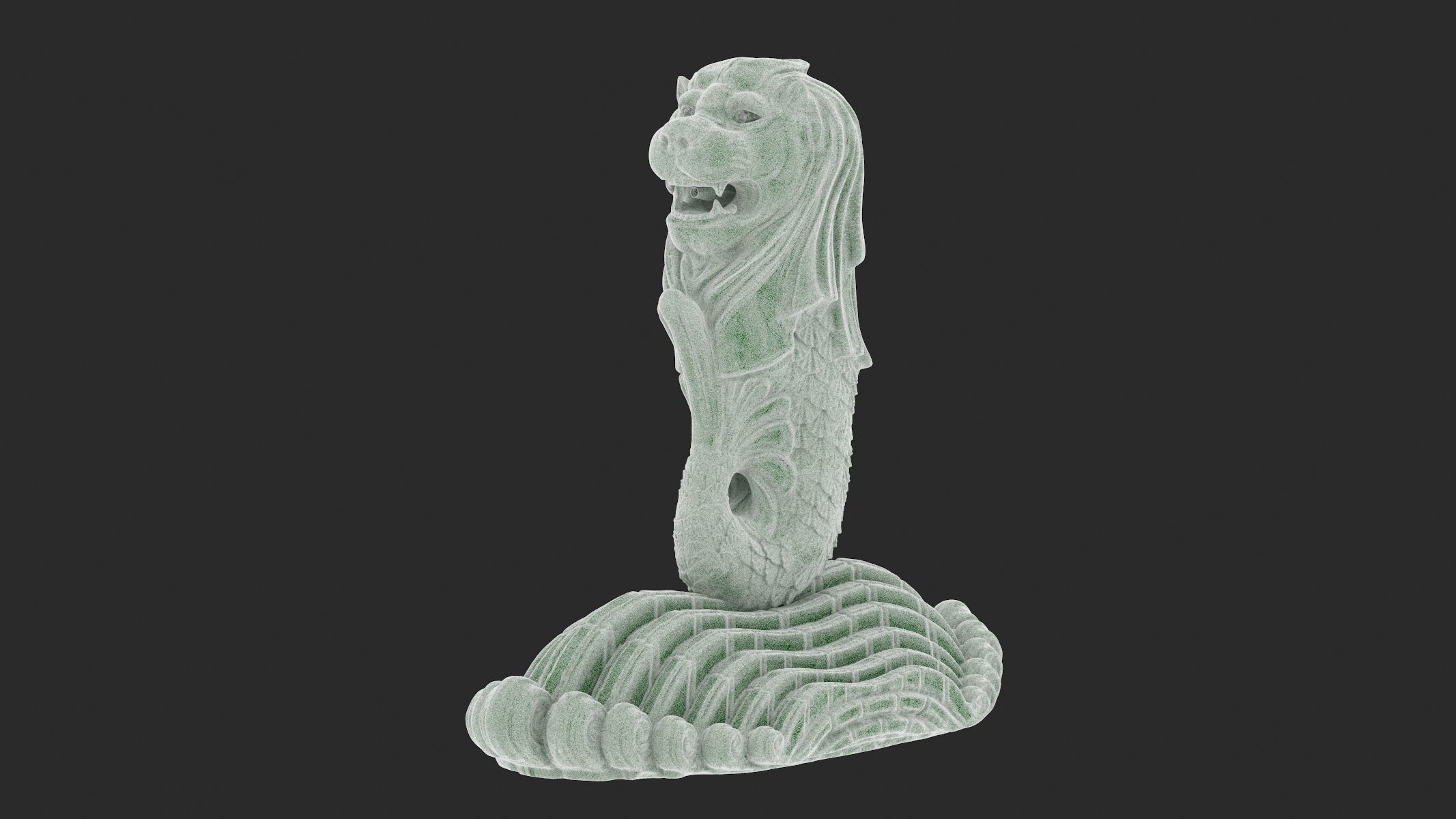 Merlion Statue 3D Print 3D print model_13