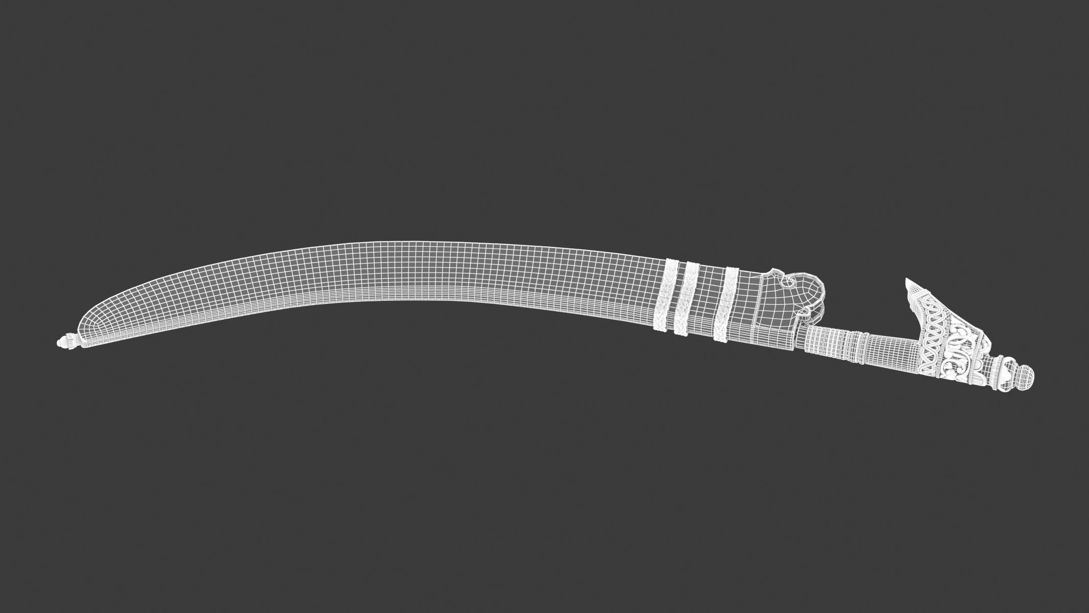 Niabor Sword Low-poly 3D model_13