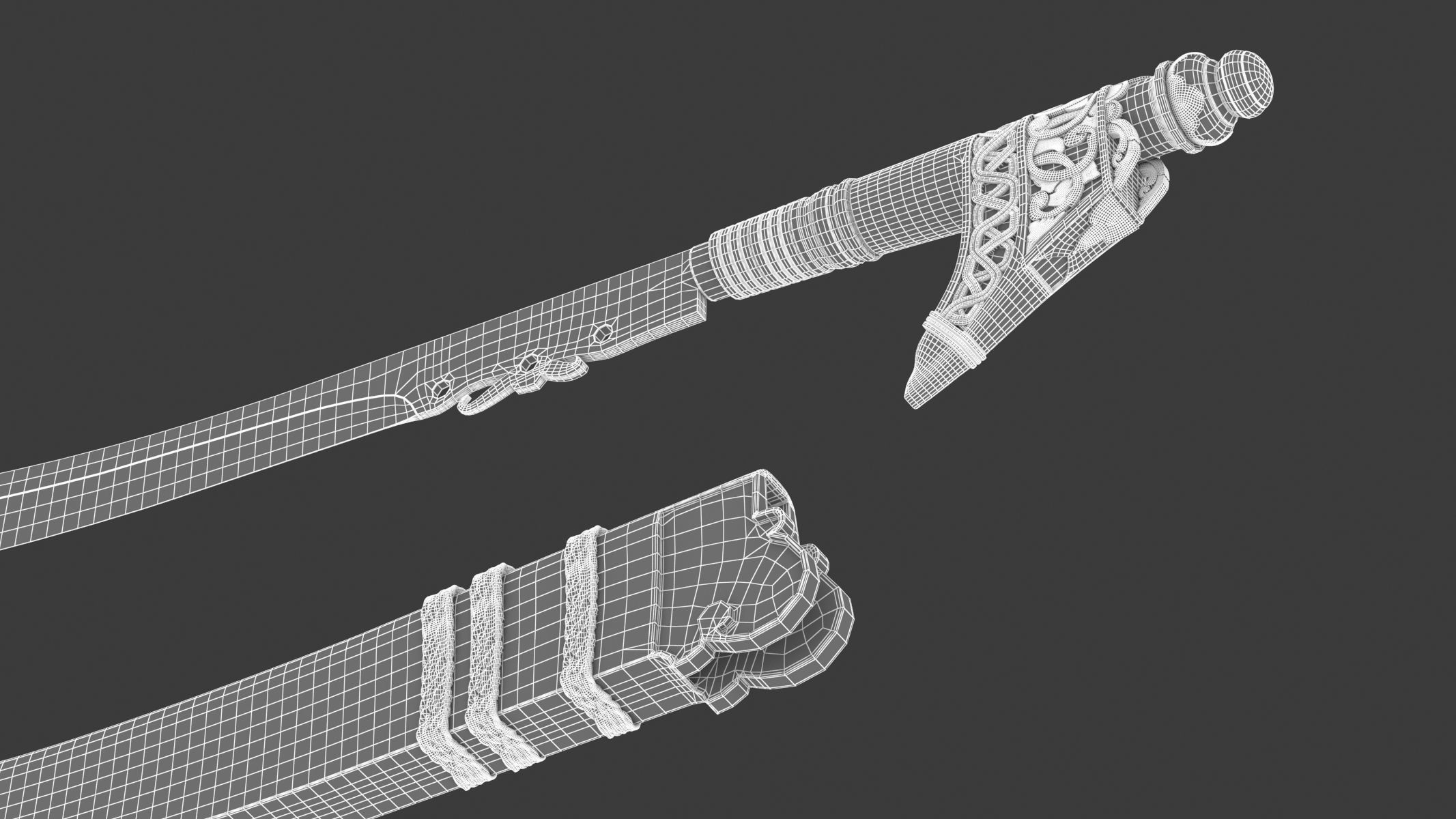 Niabor Sword Low-poly 3D model_17
