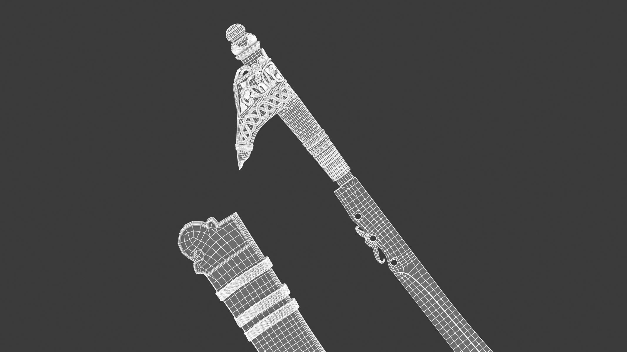 Niabor Sword Low-poly 3D model_16