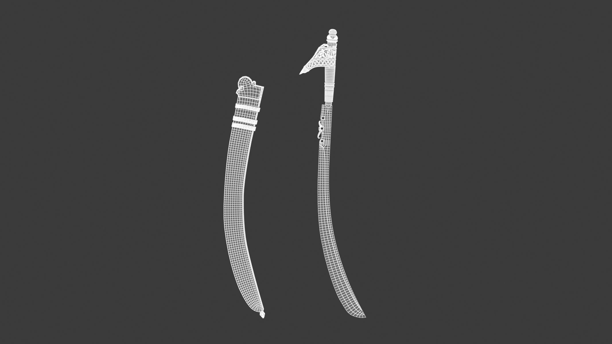 Niabor Sword Low-poly 3D model_14