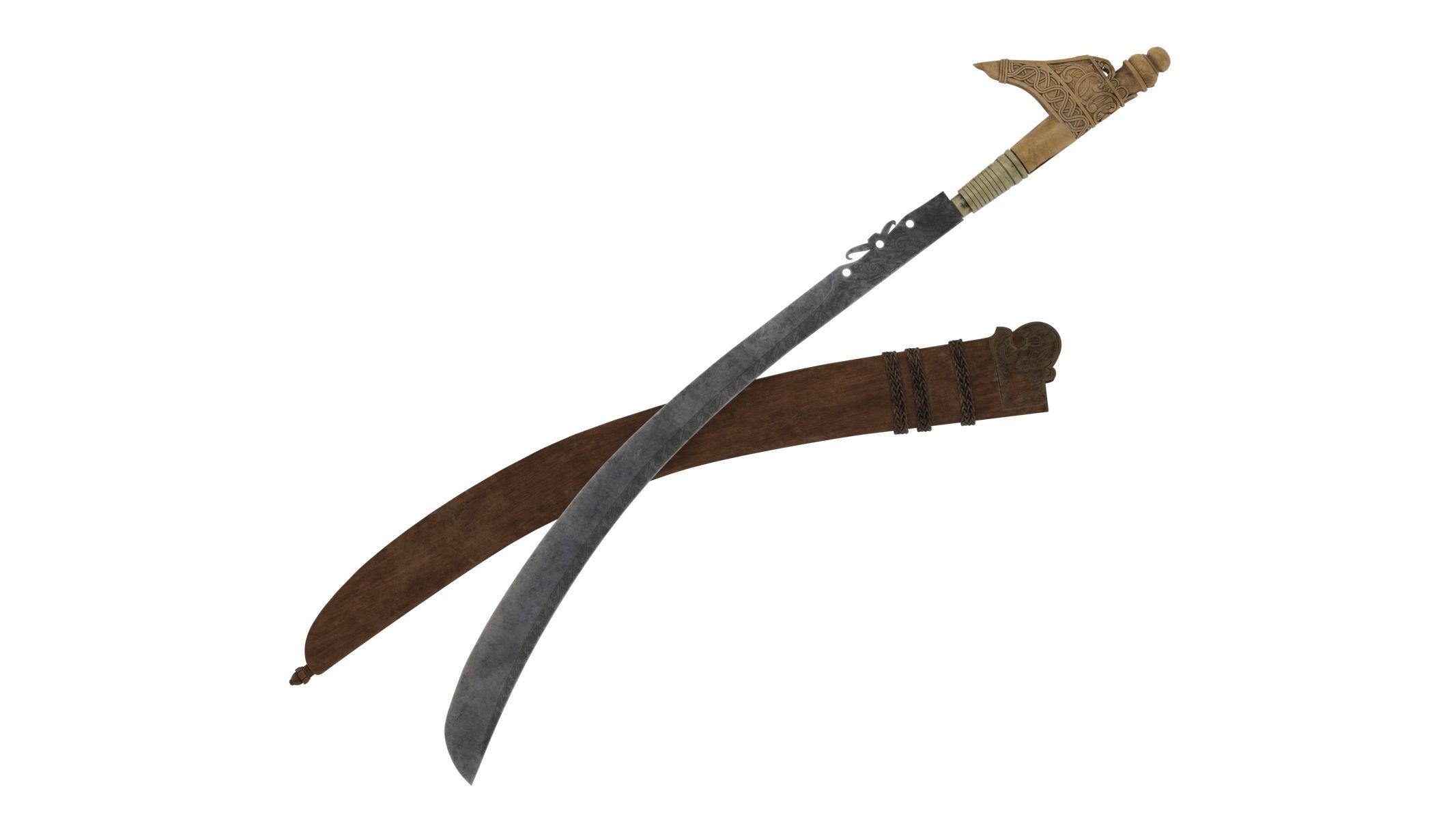 Niabor Sword Low-poly 3D model_5