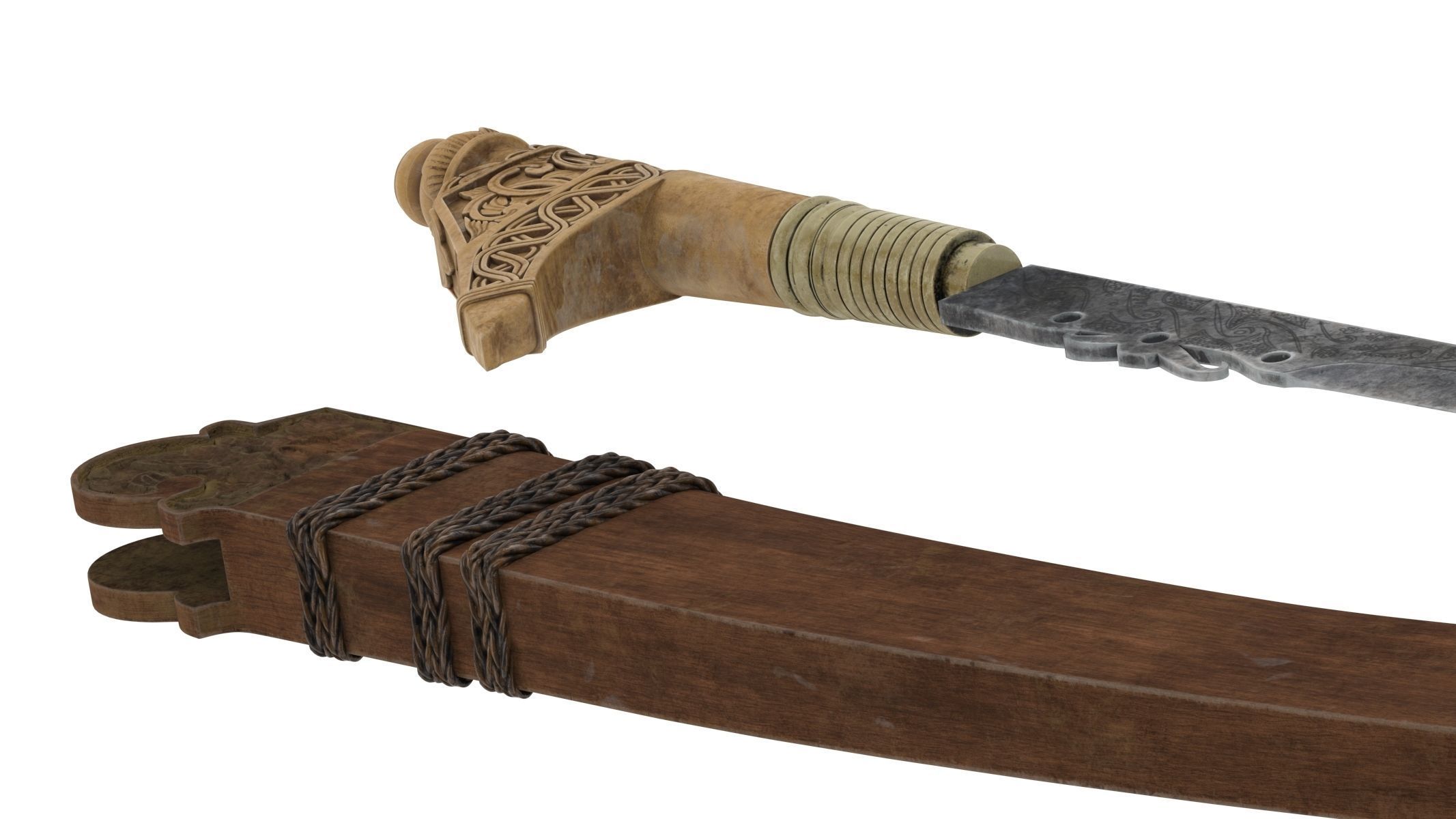 Niabor Sword Low-poly 3D model_8