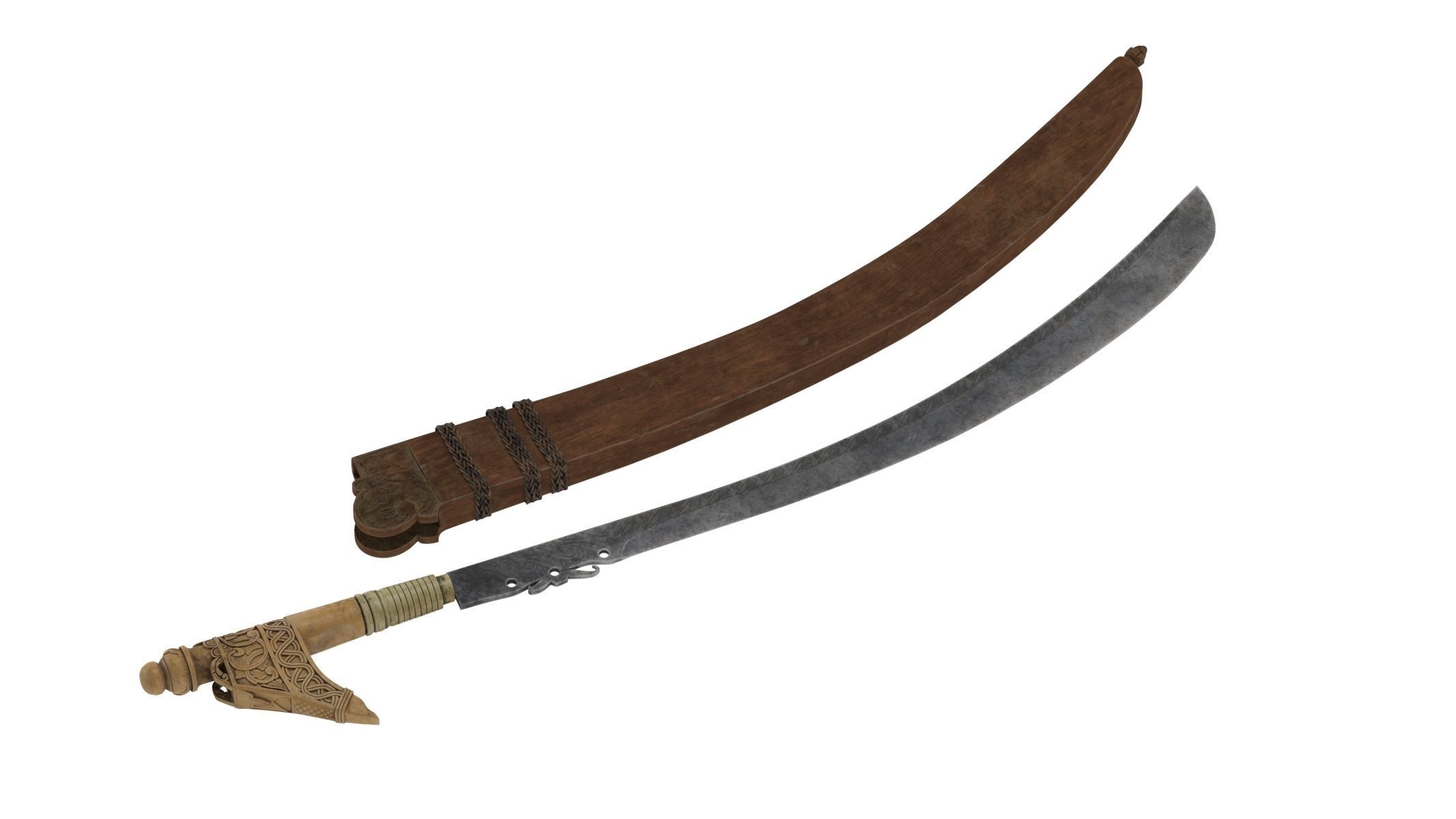 Niabor Sword Low-poly 3D model_2