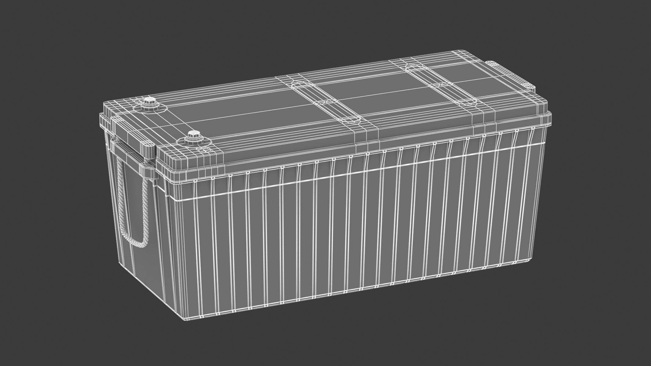Solar Energy Stogare Battery 3D model_10
