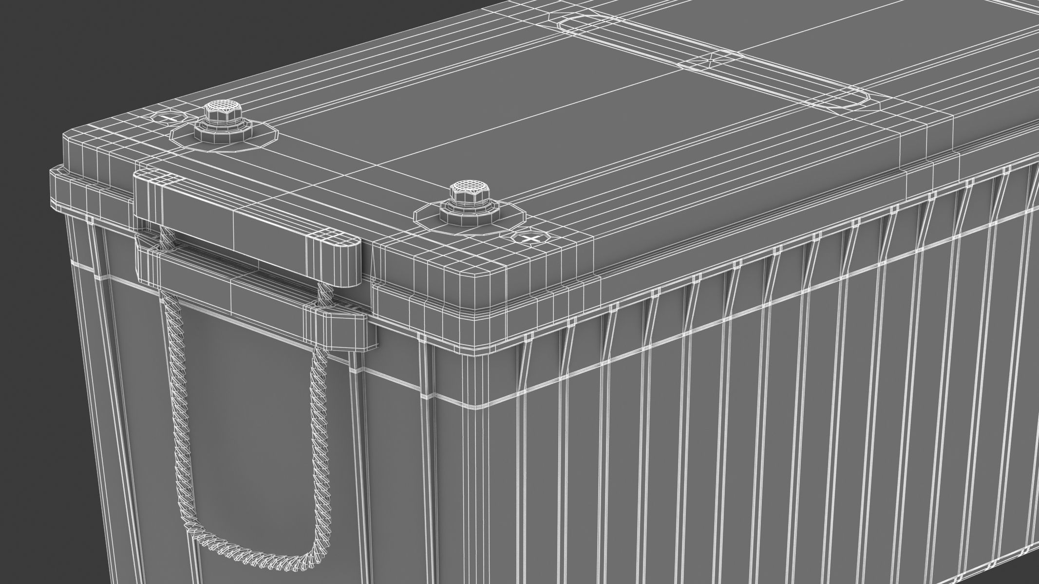 Solar Energy Stogare Battery 3D model_15