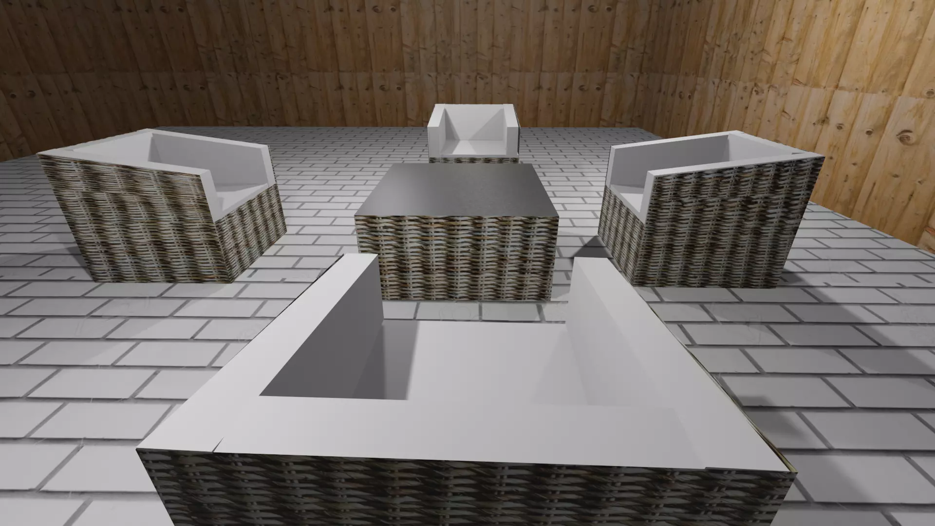 Garden Furniture 3D model_0