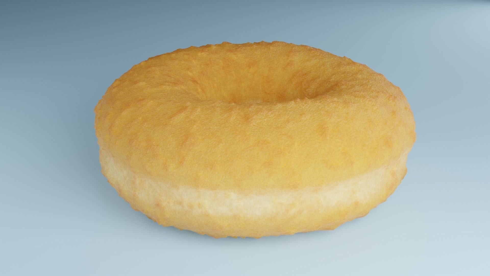 Donut chocolate with sprinkles 3D model_3