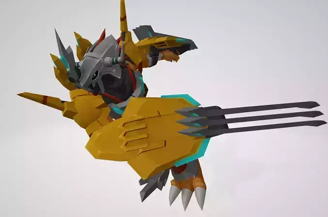 WarGreymon X robot with claws