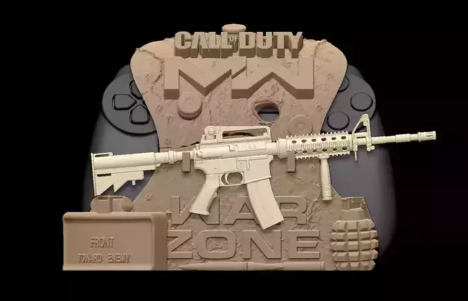 DUALSHOCK STAND COD WARZONE 3D print model