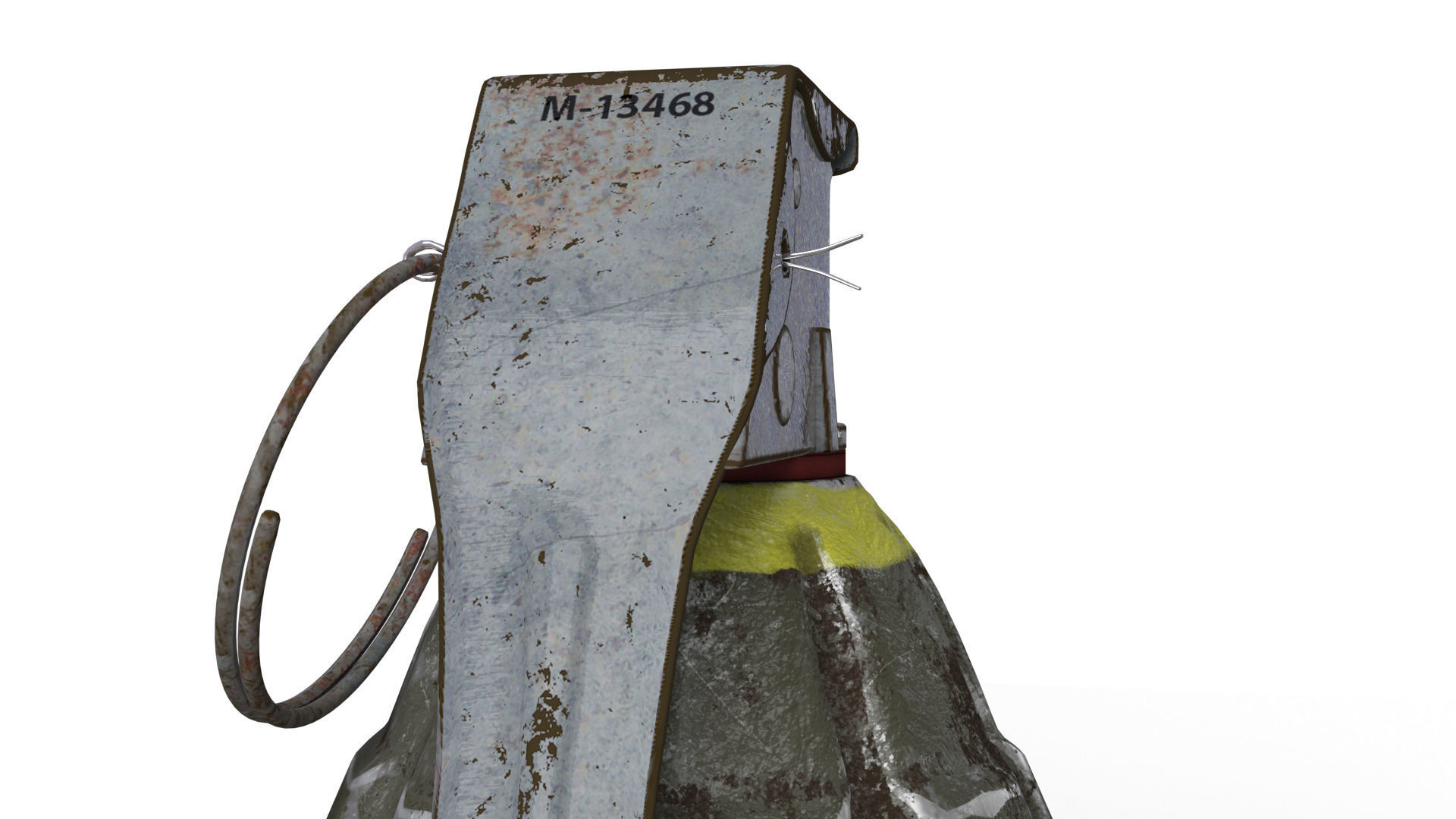 Grenade army MK 2 3d model  Low-poly 3D model_19