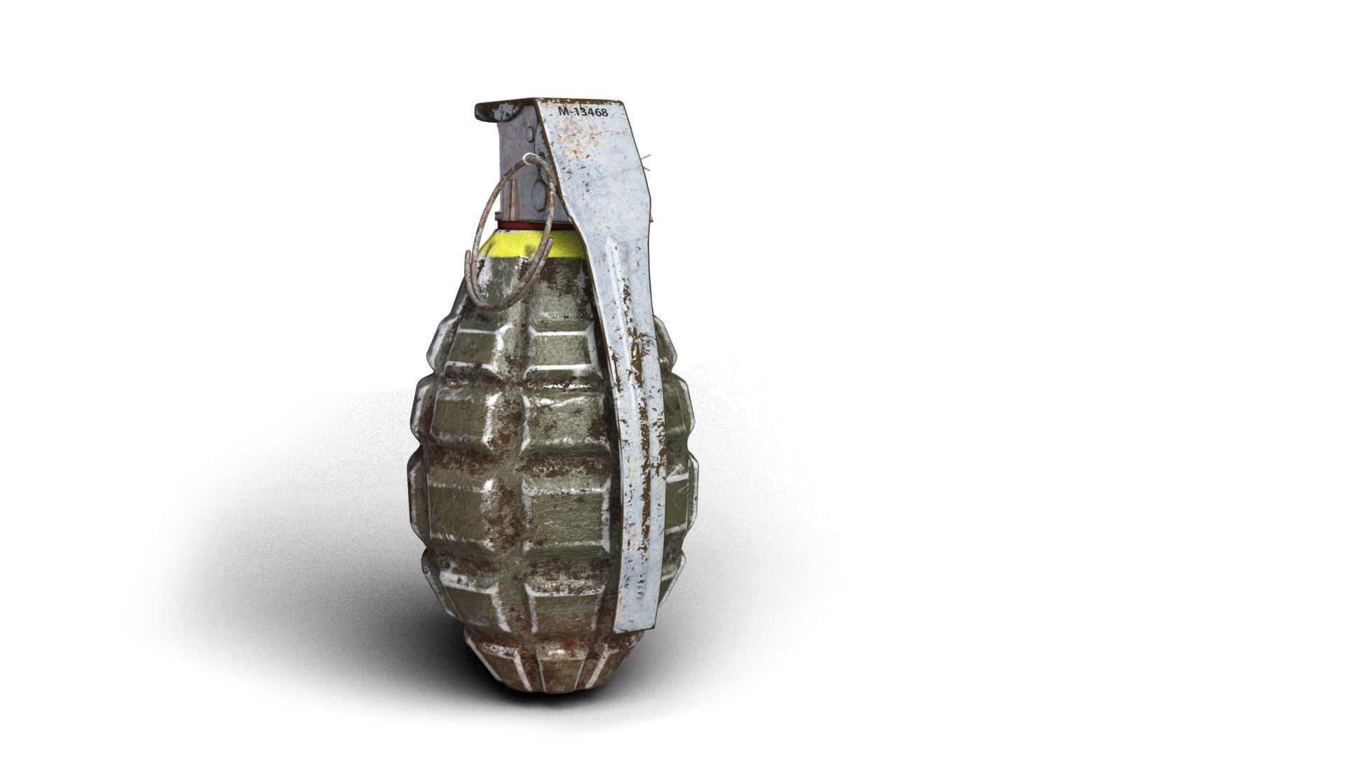 Grenade army MK 2 3d model  Low-poly 3D model_11
