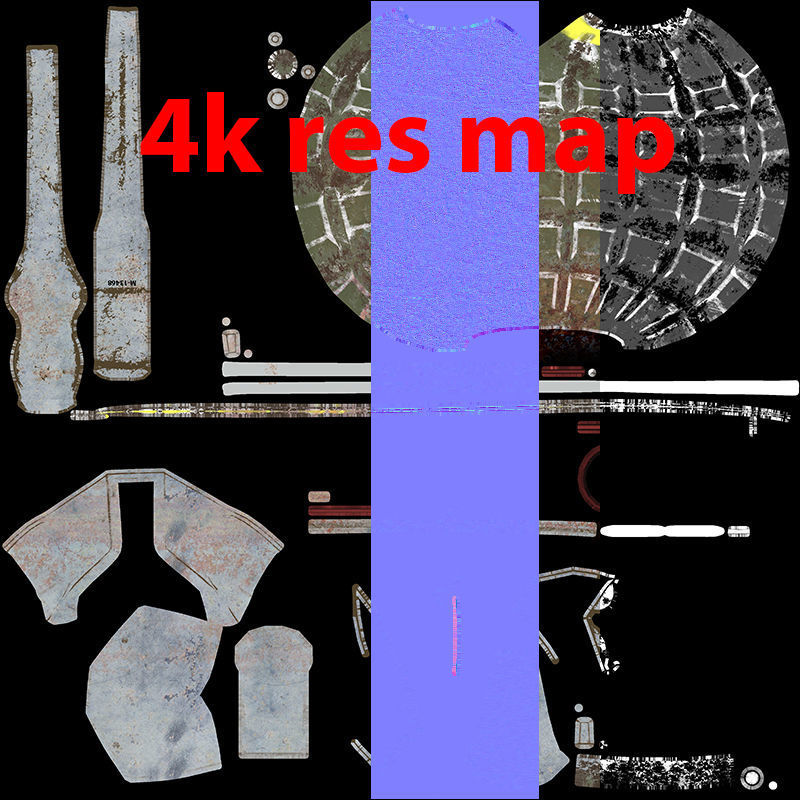 Grenade army MK 2 3d model  Low-poly 3D model_20