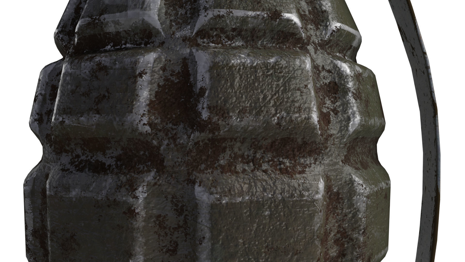 Grenade army MK 2 3d model  Low-poly 3D model_1