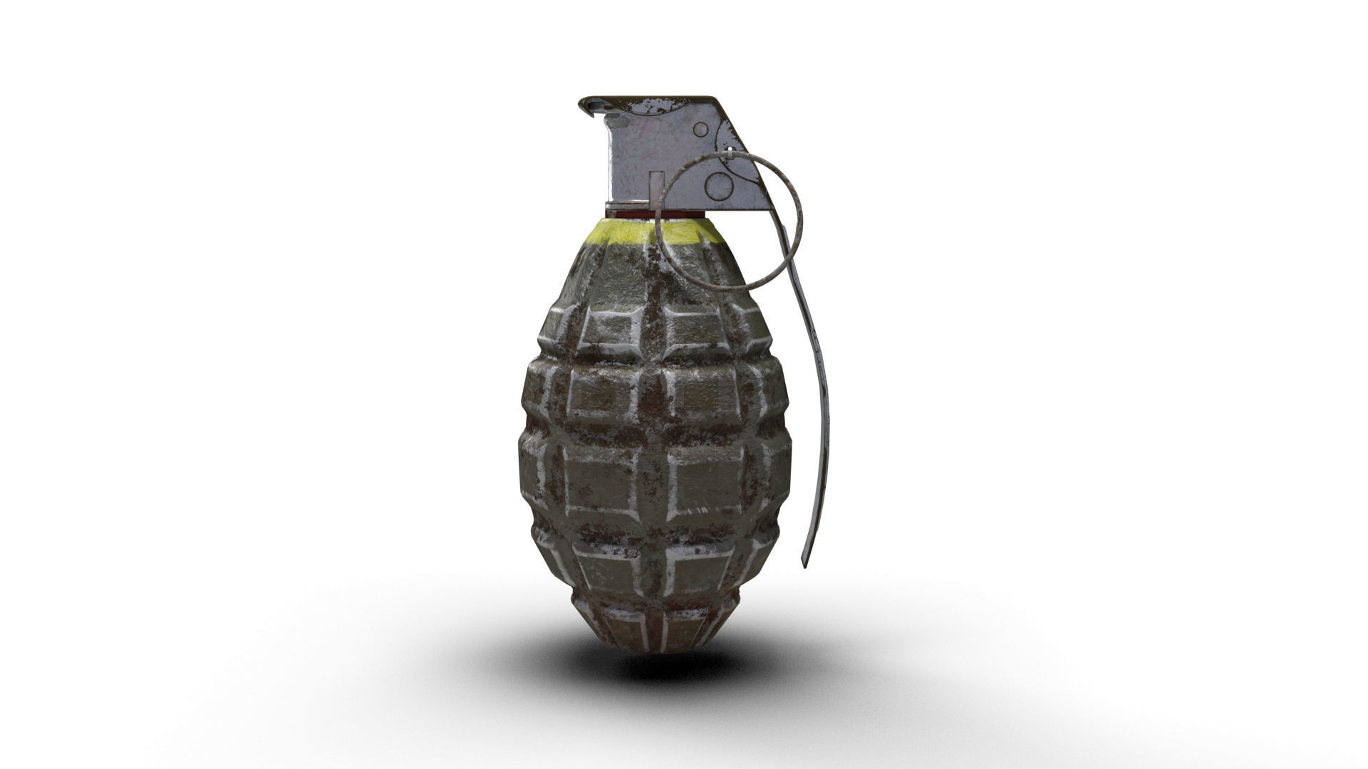 Grenade army MK 2 3d model  Low-poly 3D model_15