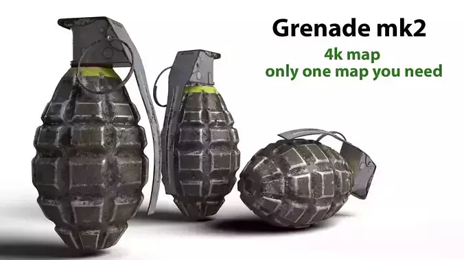 Grenade army MK 2 3d model 
