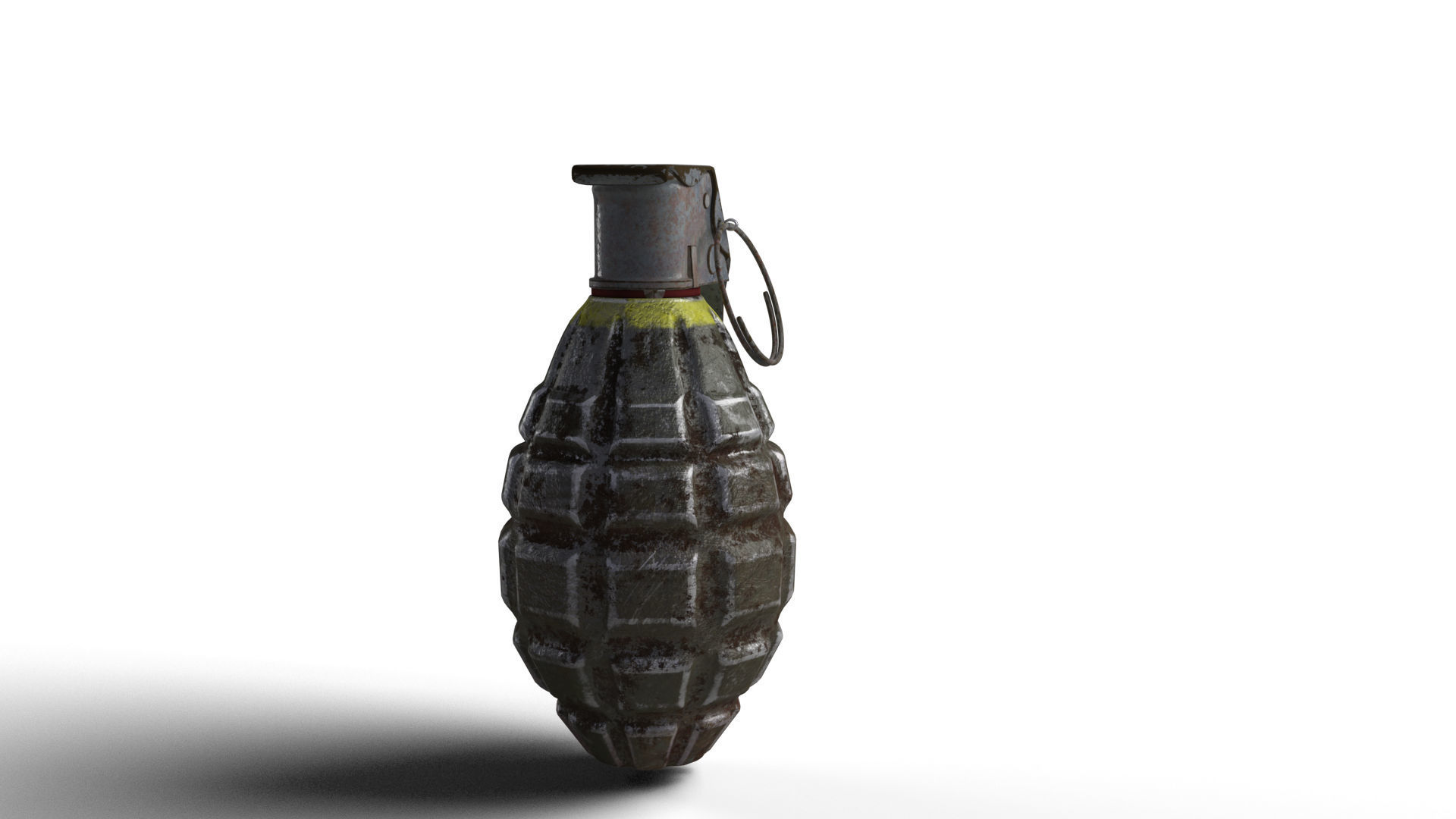 Grenade army MK 2 3d model  Low-poly 3D model_17