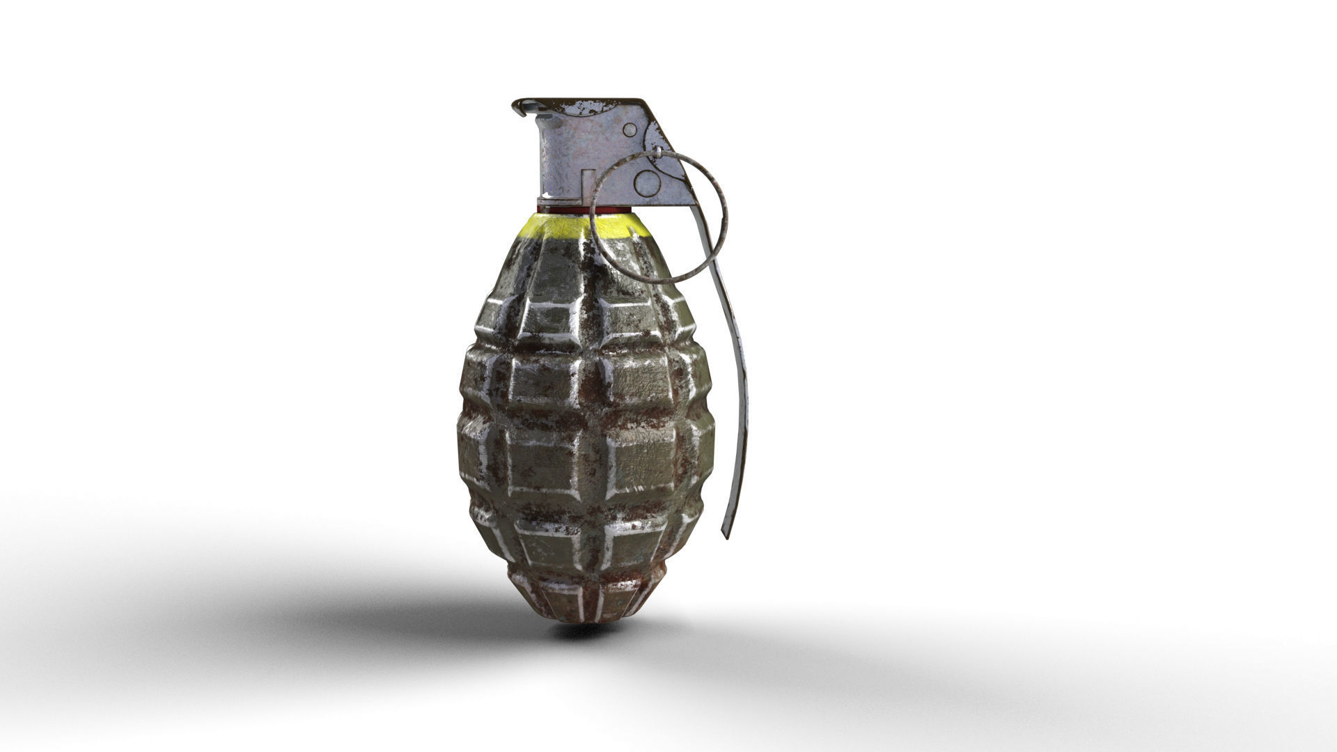 Grenade army MK 2 3d model  Low-poly 3D model_13