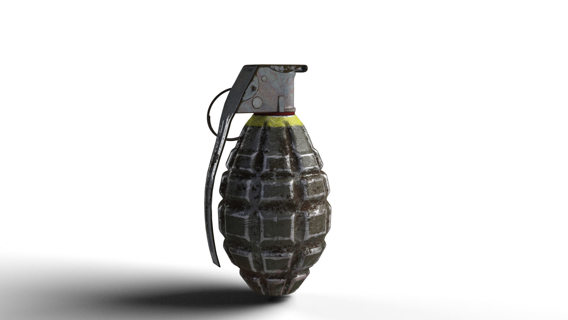 Grenade army MK 2 3d model  Low-poly 3D model_16