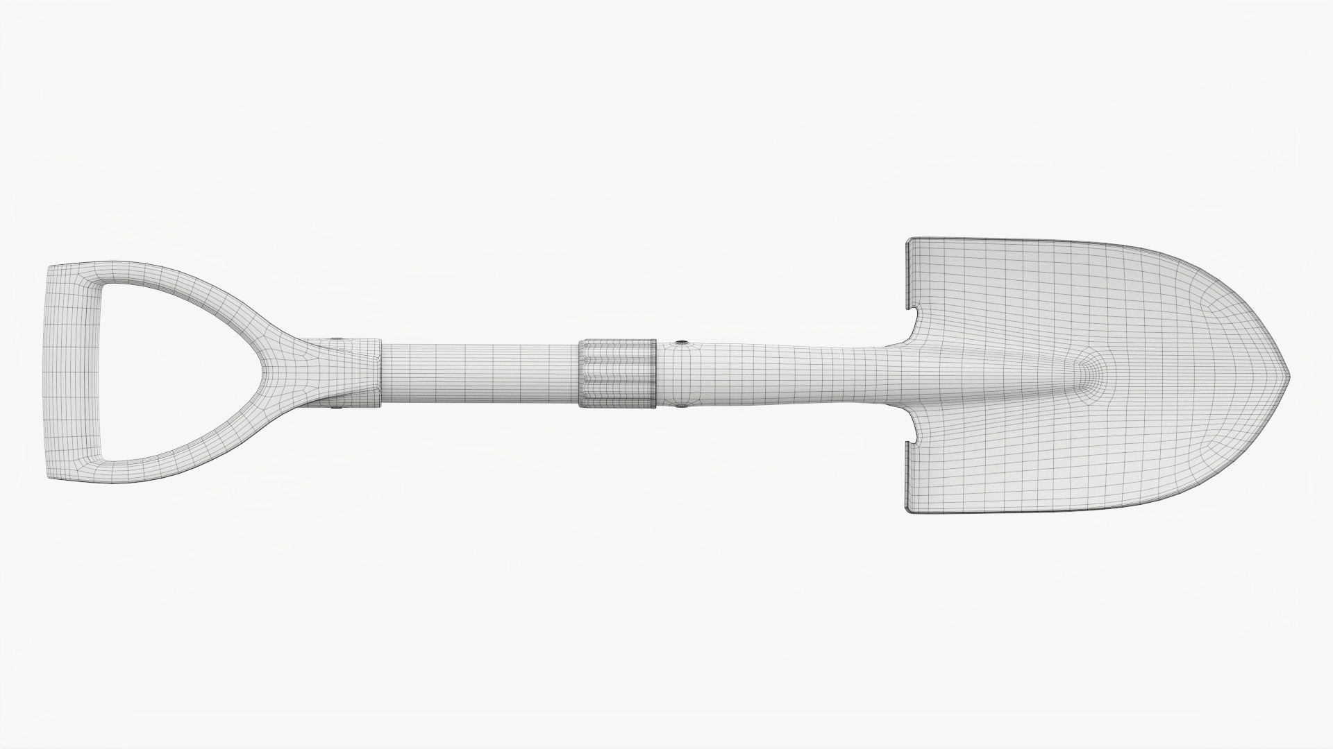 Camping shovel mini 3D model_12