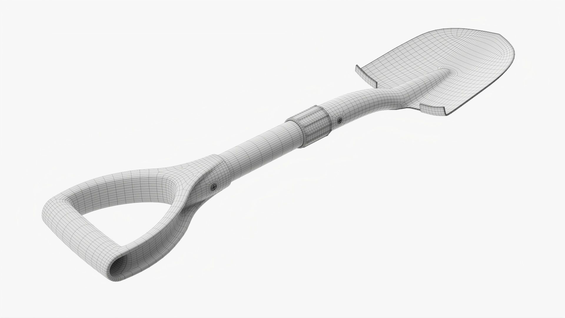 Camping shovel mini 3D model_8