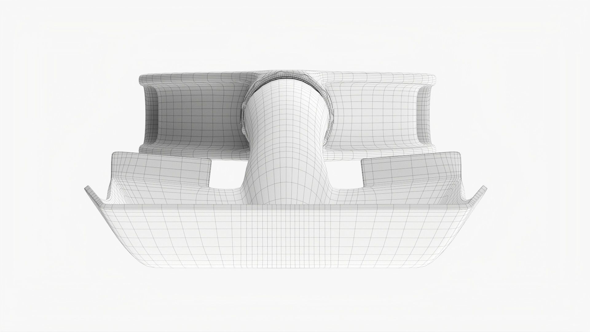 Shovel square head mini  3D model_9