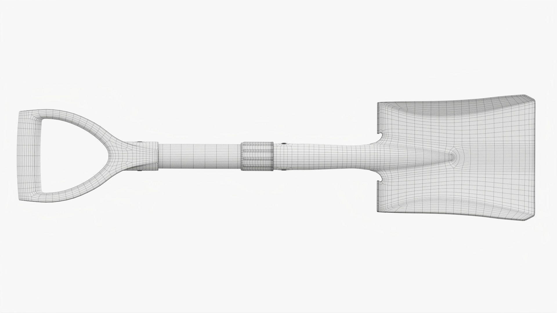 Shovel square head mini  3D model_11