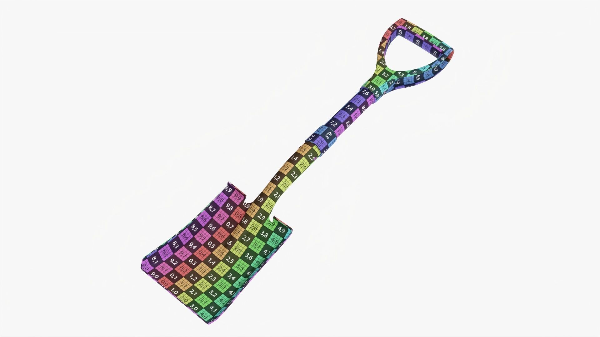 Shovel square head mini  3D model_12