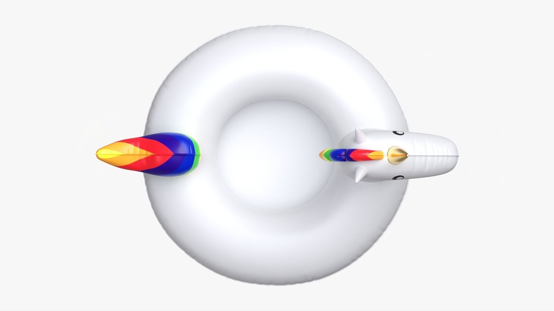 Unicorn pool float 3D model_5