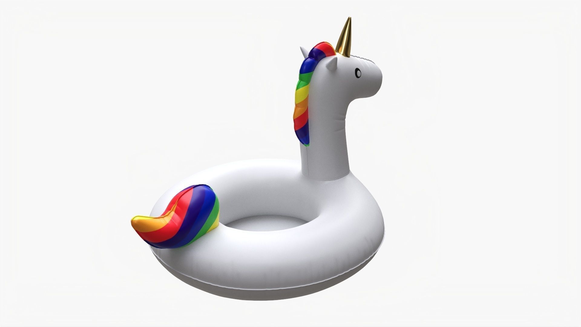 Unicorn pool float 3D model_1