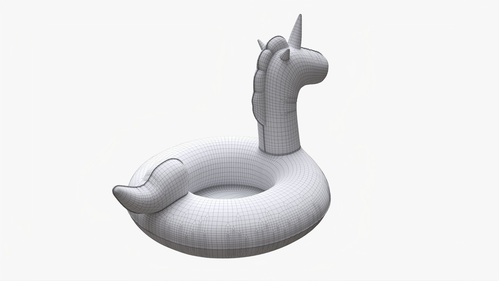 Unicorn pool float 3D model_7
