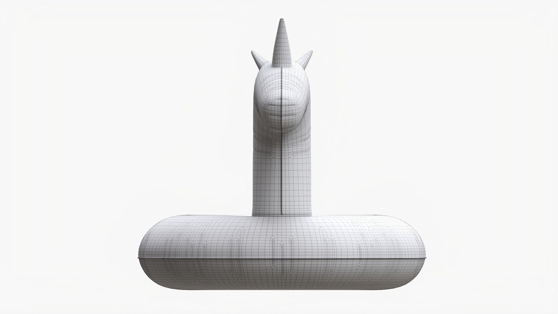 Unicorn pool float 3D model_9