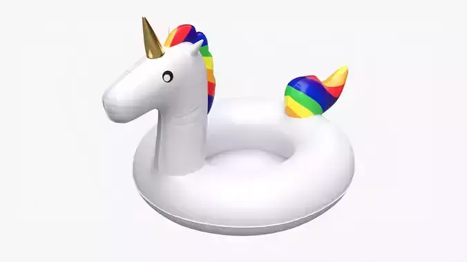 Unicorn pool float 3D model
