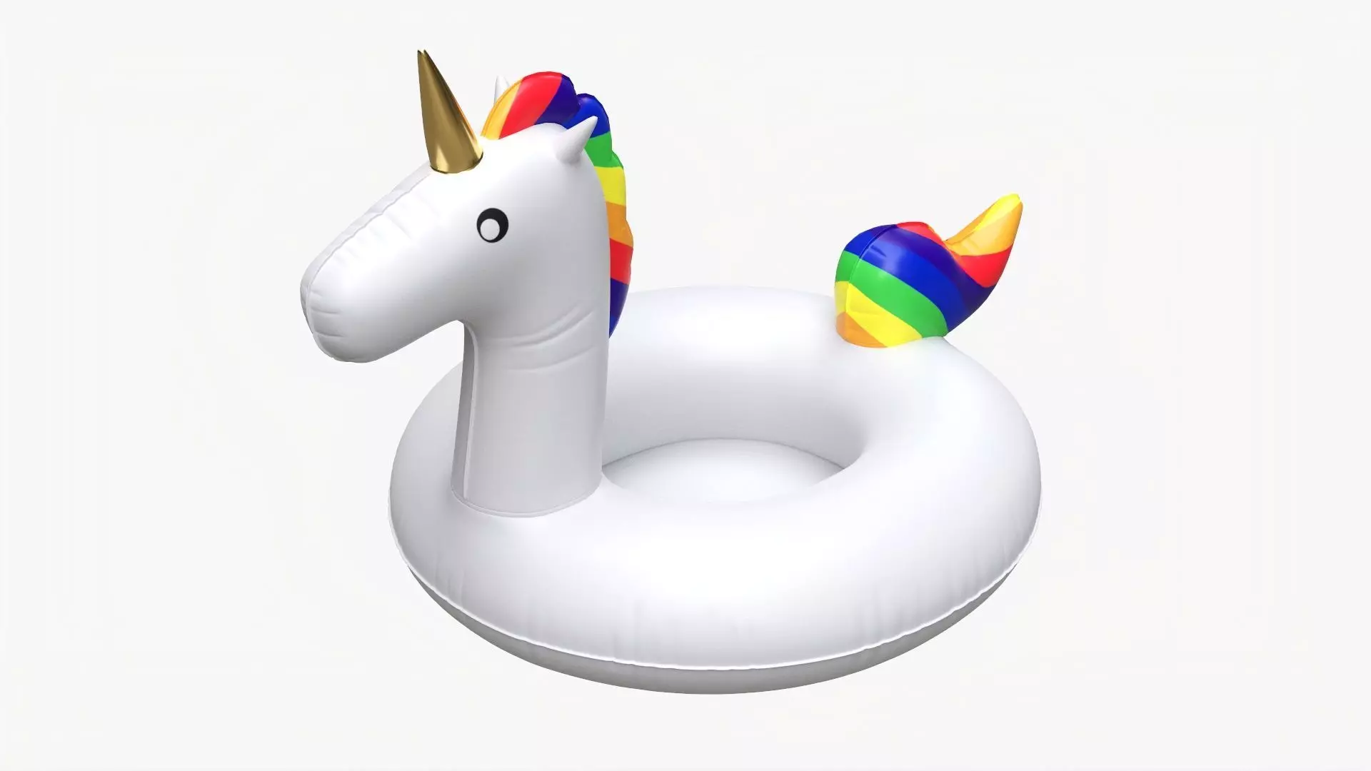 Unicorn pool float 3D model_0