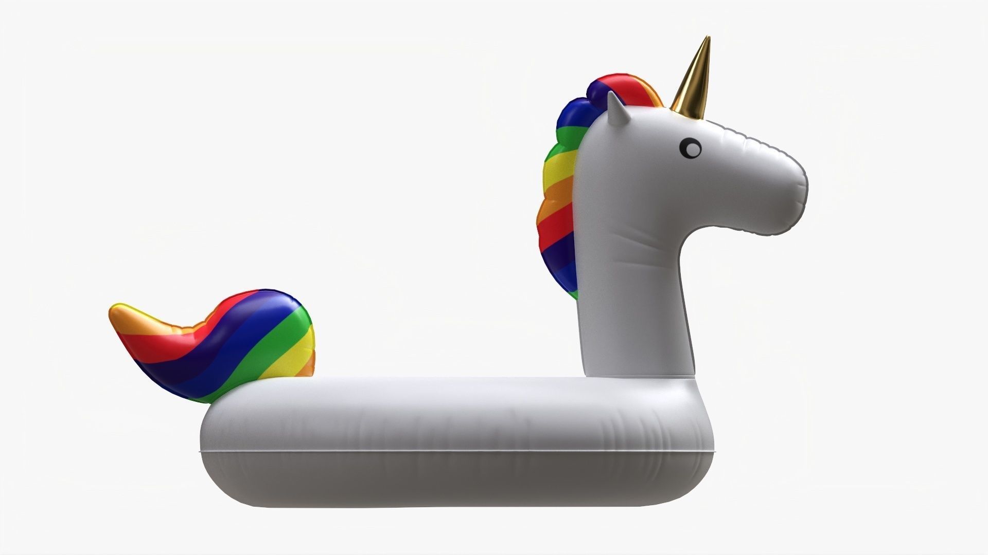 Unicorn pool float 3D model_4