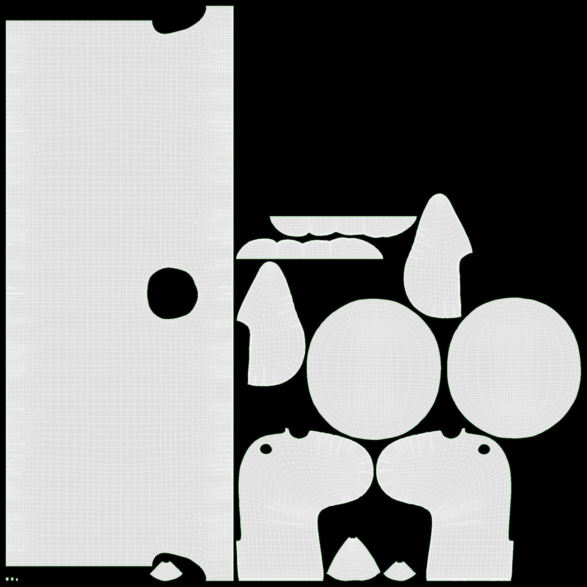 Unicorn pool float 3D model_13