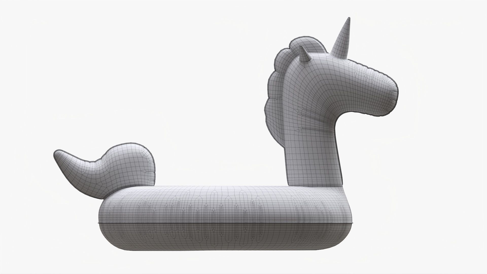Unicorn pool float 3D model_10